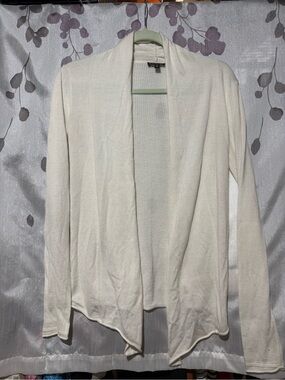 Express Open-Front Cardigan Sweater - Creamy white (XS)